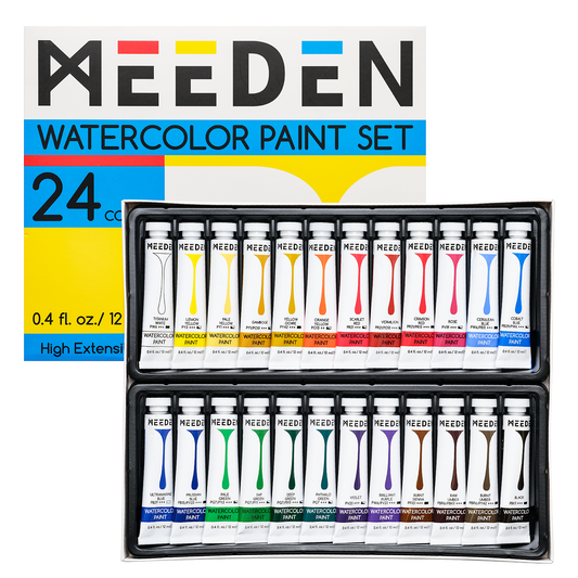 MEEDEN Art aquarelverf set 24 kleuren - 1