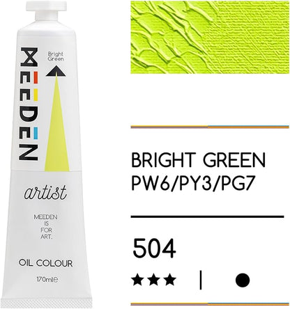 MEEDEN Art bright green olieverf 170 ml 2 | Schilderverf Club