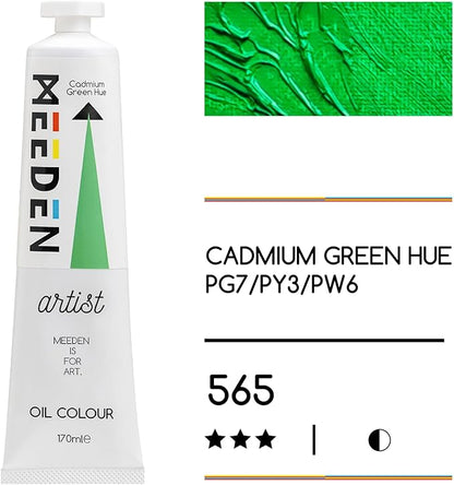 MEEDEN Art cadmium green hue olieverf 170 ml 2 | Schilderverf Club