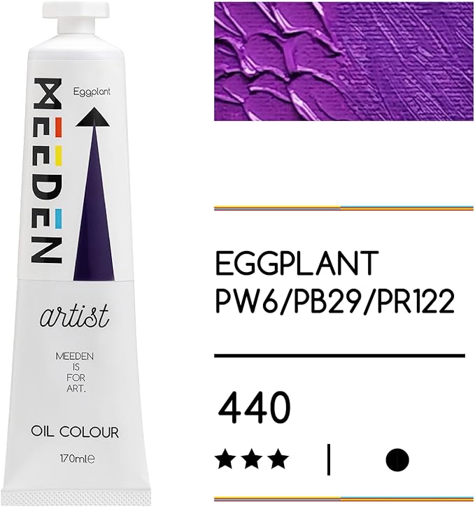 MEEDEN Art eggplant olieverf 170 ml 2 | Schilderverf Club