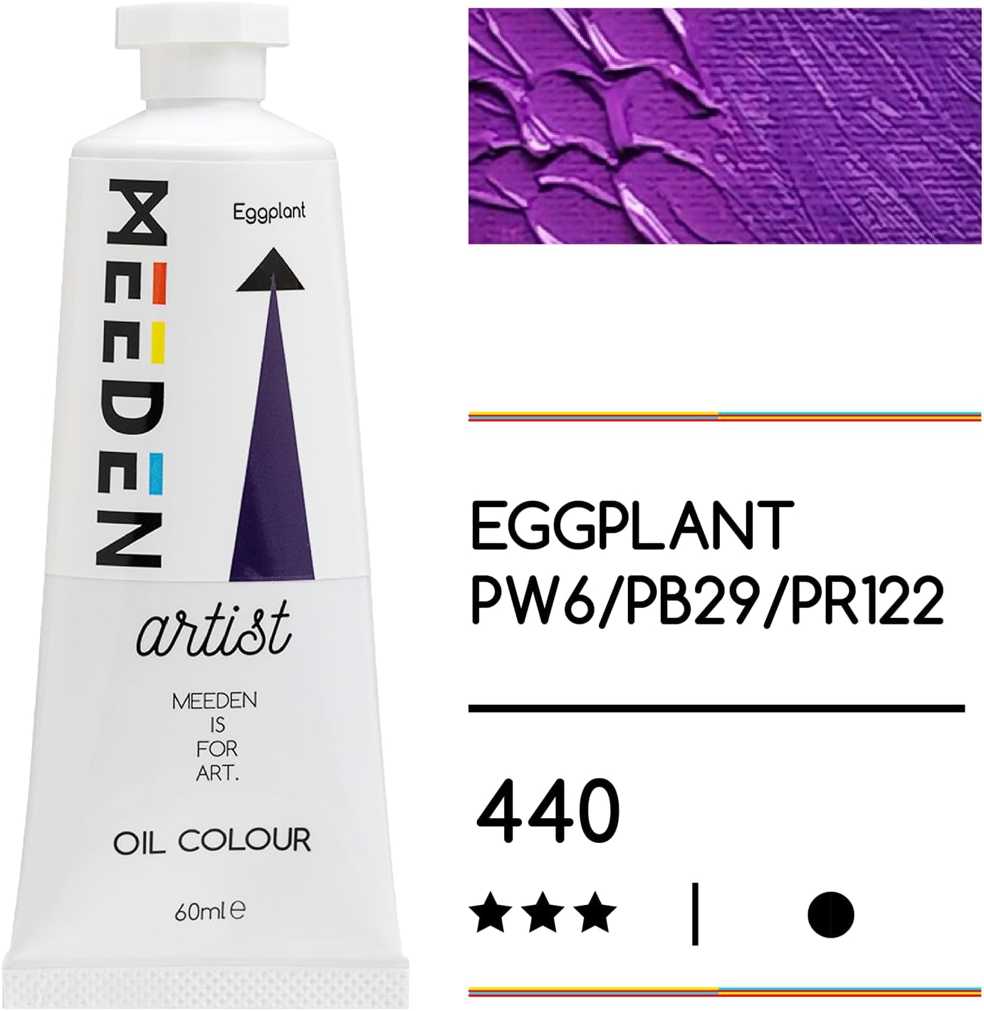 MEEDEN Art eggplant olieverf 60 ml 2