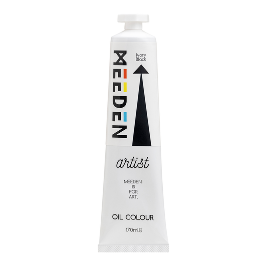 MEEDEN Art ivory black olieverf 170 ml | Schilderverf Club