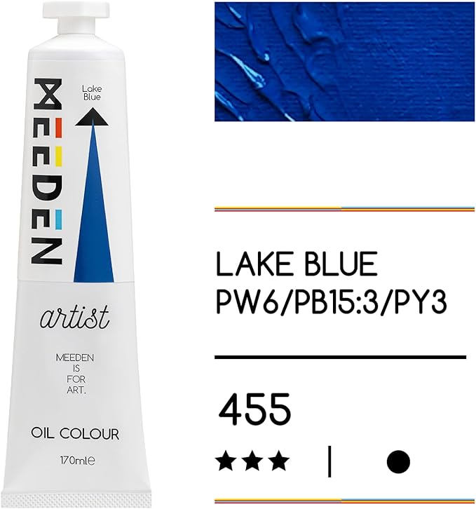 MEEDEN Art lake blue olieverf 170 ml 2 | Schilderverf Club