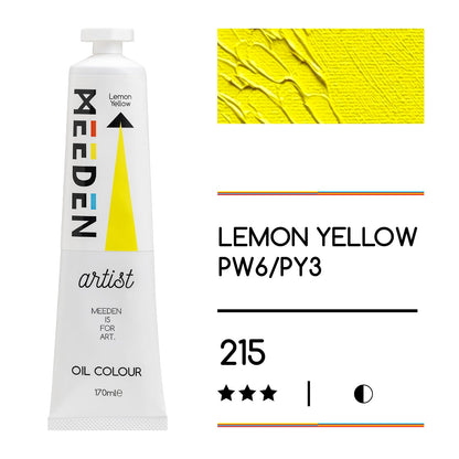 MEEDEN Art lemon yellow olieverf 170 ml 2 | Schilderverf Club