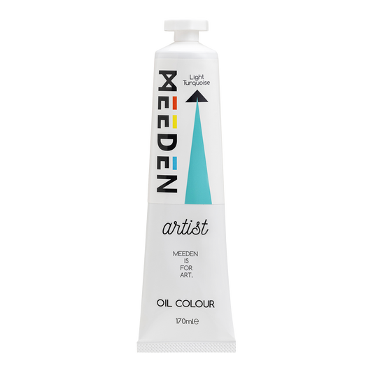 MEEDEN Art light turquoise blue olieverf 170 ml | Schilderverf Club