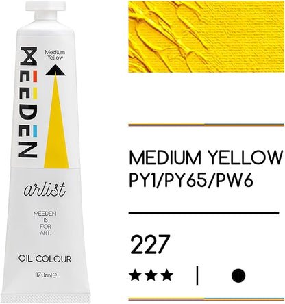 MEEDEN Art medium yellow olieverf 170 ml 2 | Schilderverf Club