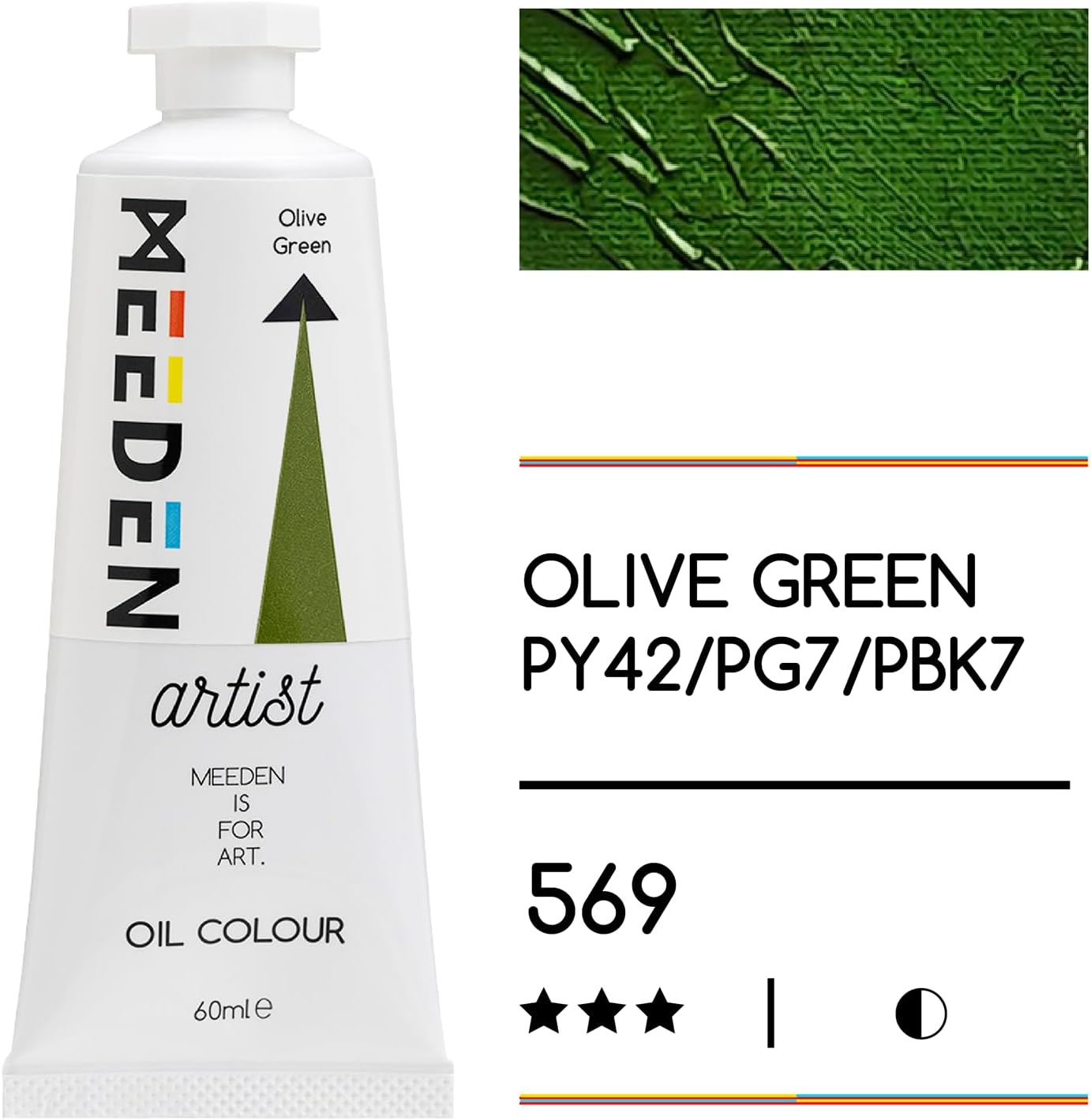 MEEDEN Art olive green olieverf 60 ml 2
