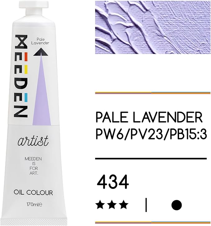 MEEDEN Art pale lavender olieverf 170 ml 2 | Schilderverf Club