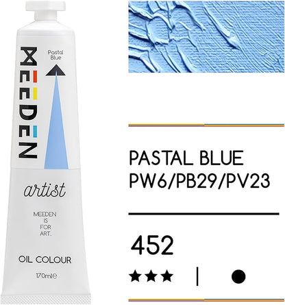 MEEDEN Art pastal blue olieverf 170 ml 2 | Schilderverf Club