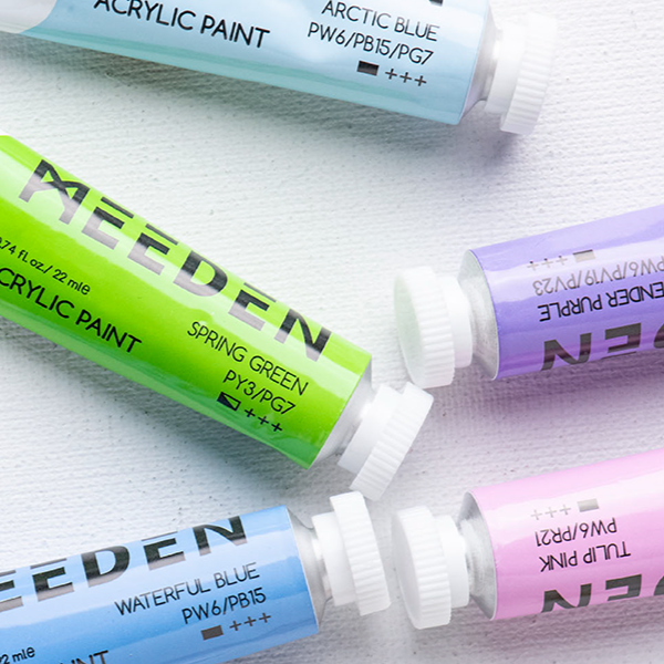 MEEDEN Art pastel acrylverf set 12 kleuren - 3