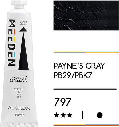 MEEDEN Art payne’s gray olieverf 170 ml 2 | Schilderverf Club