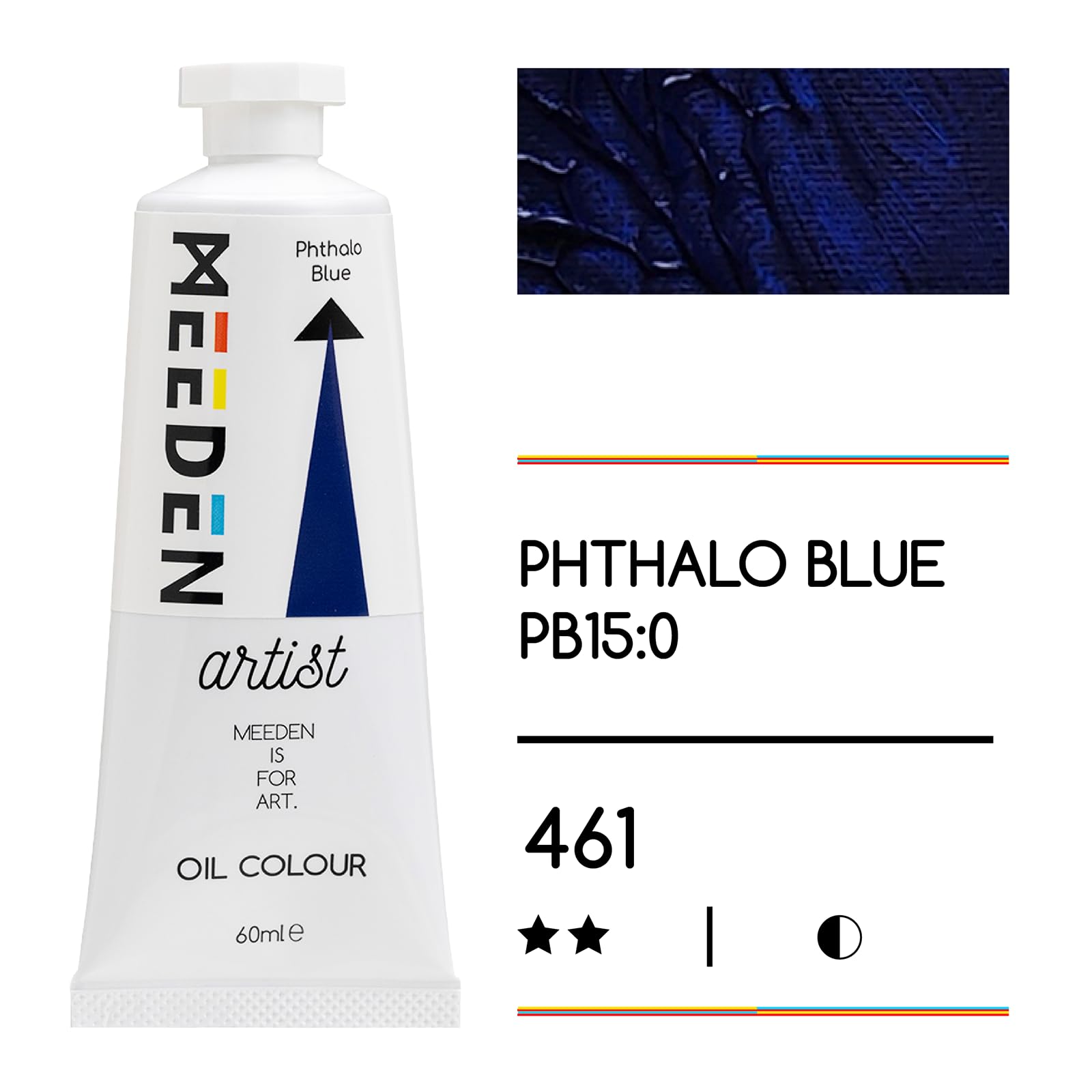 MEEDEN Art phthalo blue olieverf 60 ml 2