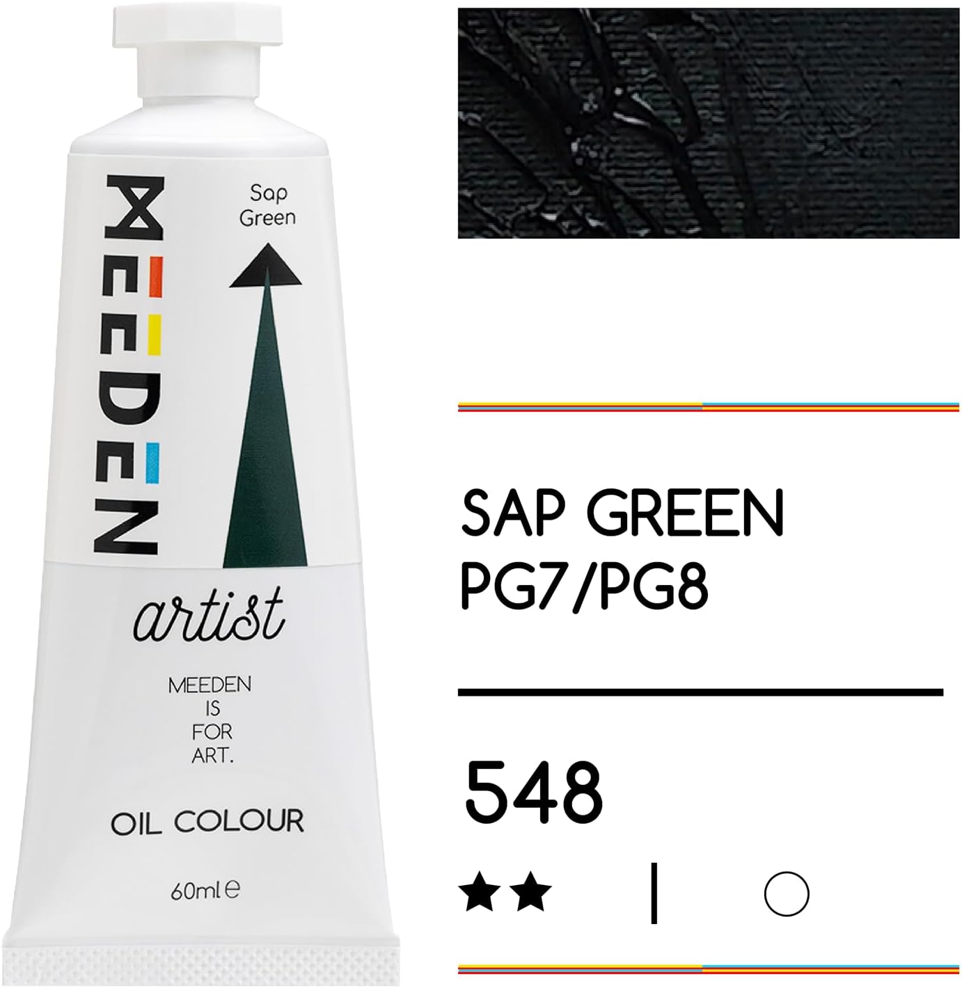 MEEDEN Art sap green olieverf 60 ml 2