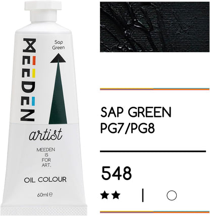 MEEDEN Art sap green olieverf 60 ml 2