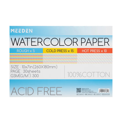 MEEDEN Art schilderpapier 3-in-1 blok 10x7” | Schilderverf Club