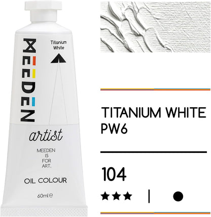 MEEDEN Art titanium white olieverf 60 ml 2