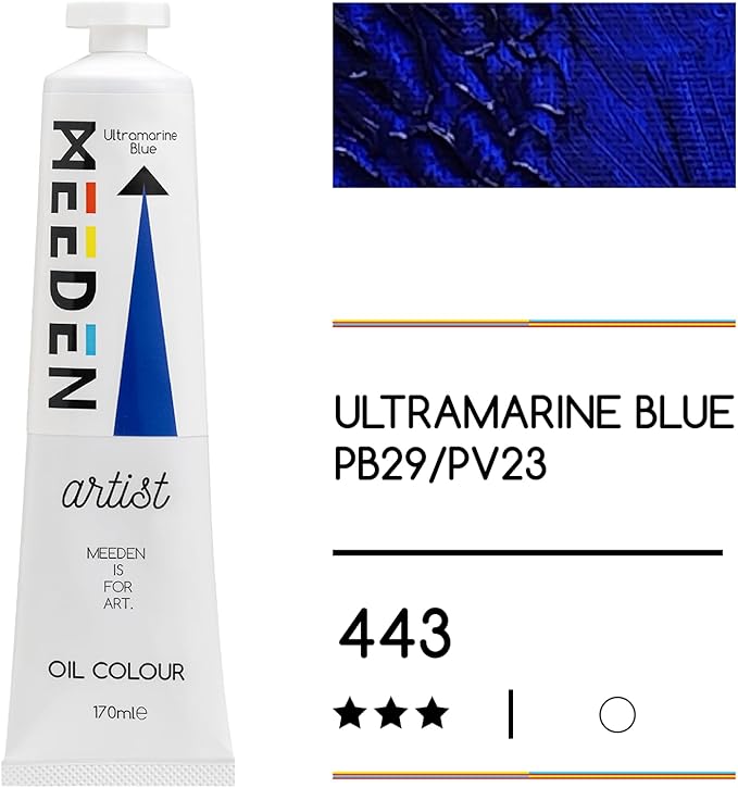 MEEDEN Art ultramarine blue olieverf 170 ml 2 | Schilderverf Club