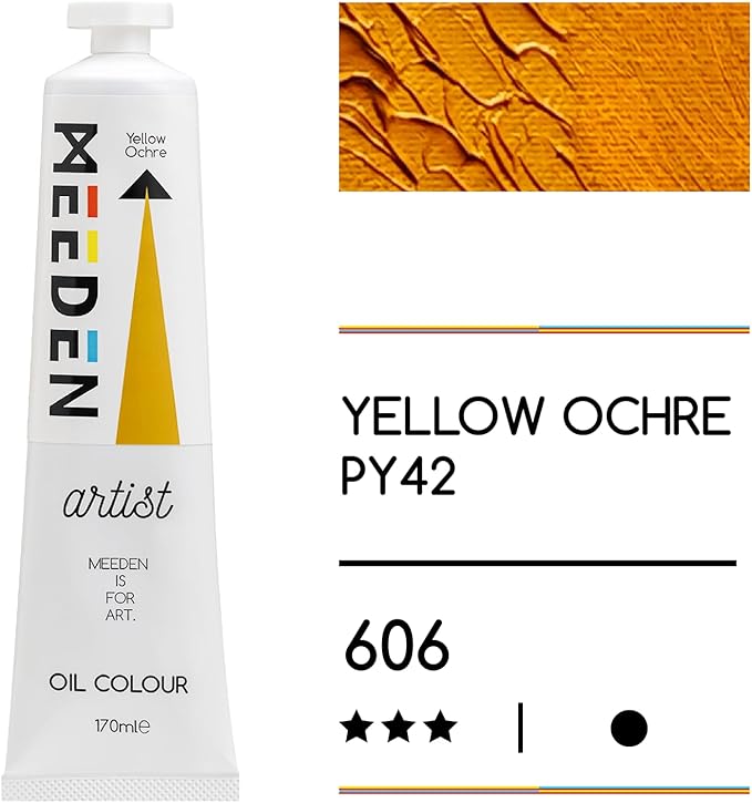 MEEDEN Art yellow ochre olieverf 170 ml 2 | Schilderverf Club