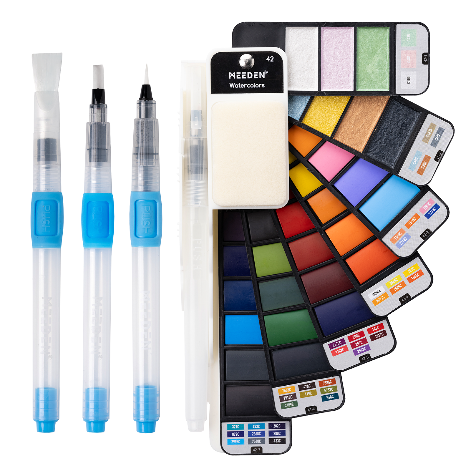 Title MEEDEN Art 42 alternatieve kleuren draagbare aquarelverfset - 1