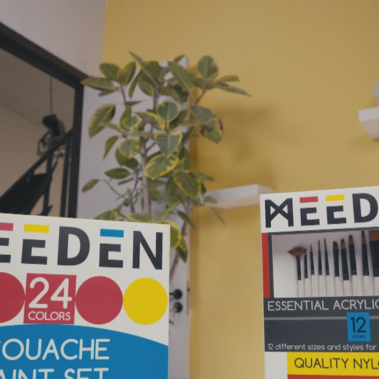 MEEDEN Art 24 kleuren gouacheverfset - video